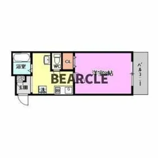 ティムール九条【5階】の間取り