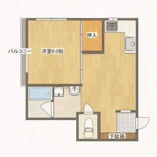 大産桜坂マンション【801号室】の間取り