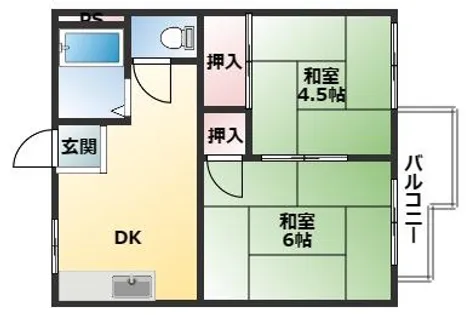 タウニー東園田【201号室】の間取り