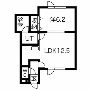 O’s桑園【102号室】の間取り
