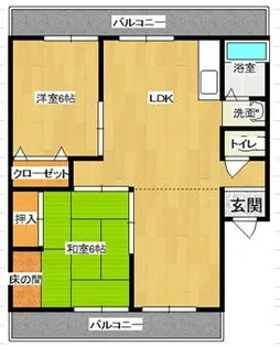 三晃マンション【304号室】の間取り
