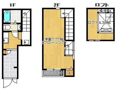 ガレット名島【6号室】の間取り