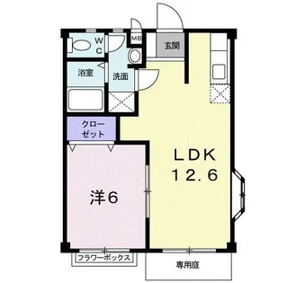 リバーサイドMY【1階】の間取り