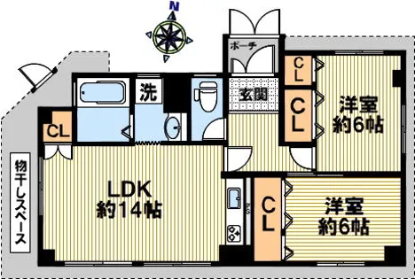ソフィアコート住吉【101号室】の間取り