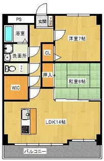 アミルV番館【102号室】の間取り
