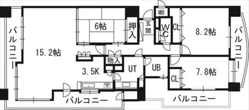 PRIME URBAN円山北四条【603号室】の間取り