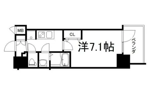 フレシール昭和通【1010号室】の間取り