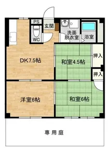 グレース三苫【1階】の間取り