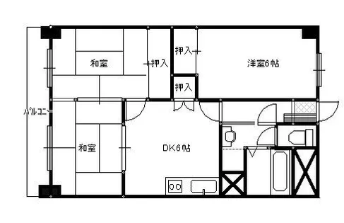 サルドセジュール箱崎駅前【201号室】の間取り