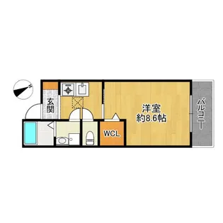 Gran West 泰心【1階】の間取り