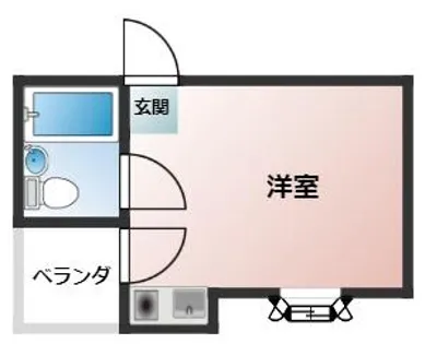 グレイス野里【203号室】の間取り