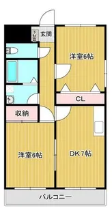 レジデンスフジ通町Ⅰ【303号室】の間取り