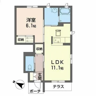 K&S【103号室】の間取り