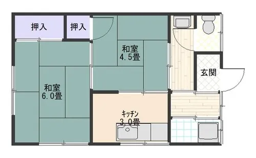 コーポヨダ【102号室】の間取り