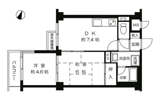 ラフィーネ21【3階】の間取り