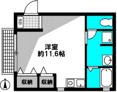 ソフィアハウス【101号室】の間取り