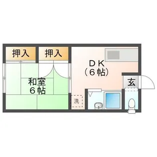 レピュートセンダⅡ【101号室】の間取り