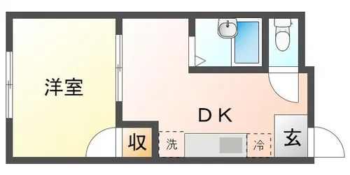 プライマリー九工大南【106号室】の間取り