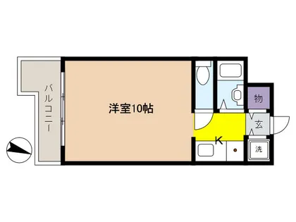 ホーユウコンフォルト芦屋【2階】の間取り