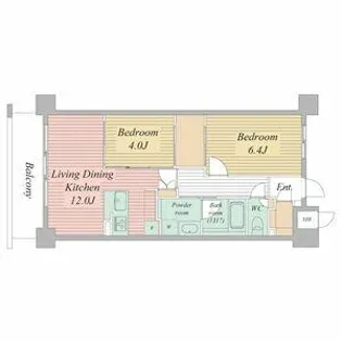 LiveCasa西宮【0704号室】の間取り