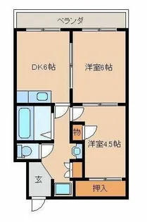 東大谷スカイハイツ【2階】の間取り