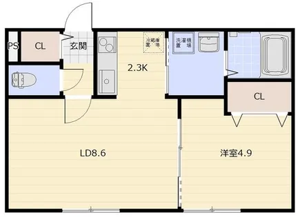 クロノハーツ【303号室】の間取り