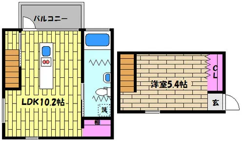 BILUCE(ビルーチェ)【2階】の間取り