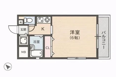 ロイヤルコンフォート梅光園【404号室】の間取り
