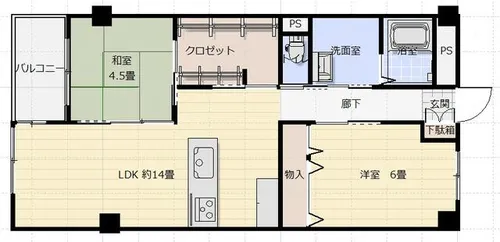 さんようレジデンス【1階】の間取り