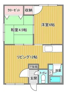 みどりハイツ【C号室】の間取り