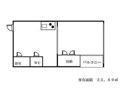 マンションニューナンバ【202号室】の間取り