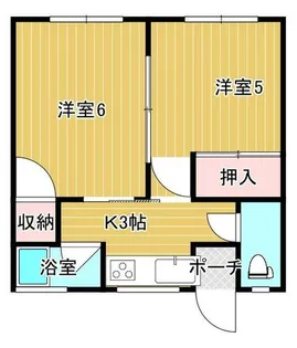 ウッドビレッジ【202号室】の間取り
