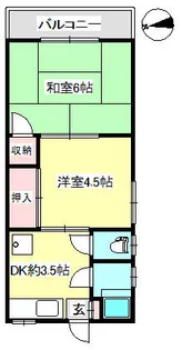 COLORE高取山【203号室】の間取り