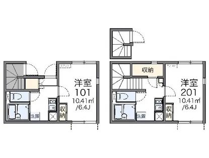 レオネクスト妙見南【201号室】の間取り