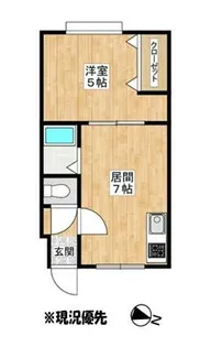 ノーザンエポックA【202号室】の間取り