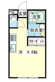 NODA heights1.7N【102号室】の間取り