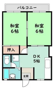 フォーブル黒原【203号室】の間取り