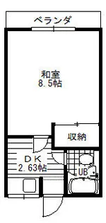 レモンハウス【203号室】の間取り