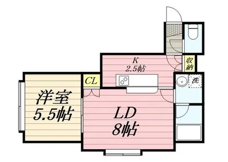 プロスパー麻生【0202号室】の間取り