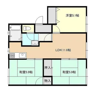 シローズフレグランス【101号室】の間取り