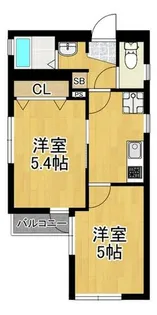 マーベラスリバレイン【402号室】の間取り