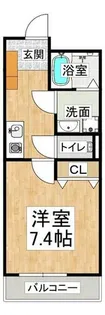 神戸アスタカレッジハイツ【4階】の間取り