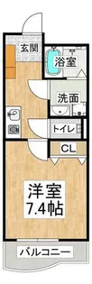 神戸アスタカレッジハイツ【6階】の間取り