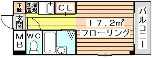 モリハイム瑞光【501号室】の間取り