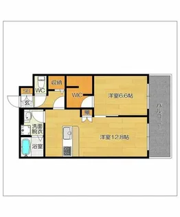 ケイジェイ博多住吉ビル【202号室】の間取り