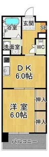 兵庫駅北シティコート【6階】の間取り