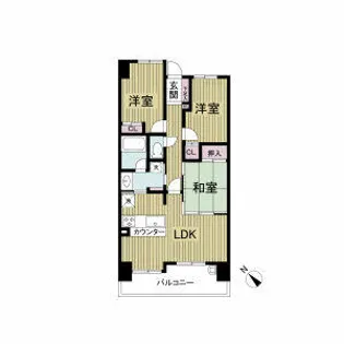 レジディア都島Ⅰ【0202号室】の間取り