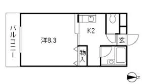 メゾン・エスト【1階】の間取り