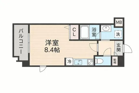 グランドシャルマン博多駅前【804号室】の間取り
