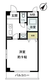 モンリズイエールⅡ【6階】の間取り
